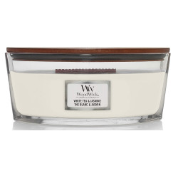 Bougie parfumée THÉ BLANC ET JASMIN-Woodwick
