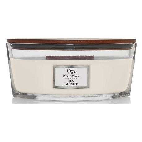  Bougie parfumée Ellipse Woodwick LINGE PROPRE