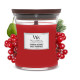 Bougie parfumée moyenne jarre Woodwick BAIES POURPRES