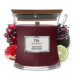 Bougie parfumée moyenne jarre Woodwick BLACK CHERRY
