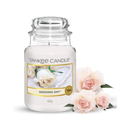 Bougie parfumée grande jarre Yankee Candle JOUR DE NOCES