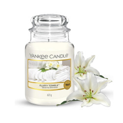 Bougie parfumée grande jarre Yankee Candle SERVIETTES MOELLEUSES