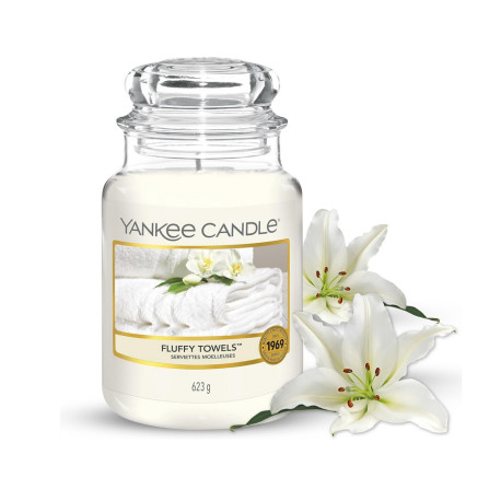 Bougie parfumée grande jarre Yankee Candle SERVIETTES MOELLEUSES
