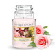 Bougie parfumée grande jarre Yankee Candle ROSES FRAICHEMENT COUPÉES