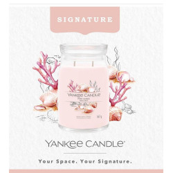 Bougie parfumée grande jarre Signature Yankee Candle SABLES ROSES