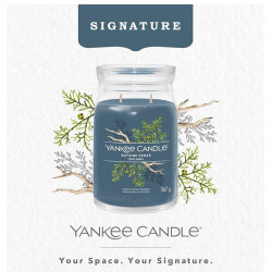 Bougie parfumée grande jarre Signature Yankee Candle CEDRE MARIN