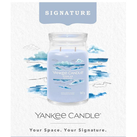 Bougie parfumée grande jarre Signature Yankee Candle AIR DE L'OCÉAN