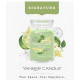 Bougie parfumée grande jarre Signature Yankee Candle VANILLE CITRON VERT