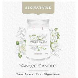 Bougie parfumée grande jarre Signature Yankee Candle GARDENIA BLANC