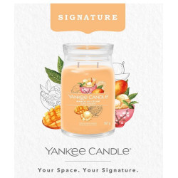 Bougie parfumée grande jarre Signature Yankee Candle GLACE A LA MANGUE