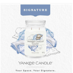 Bougie parfumée grande jarre Signature Yankee candle COUVERTURE DOUCE