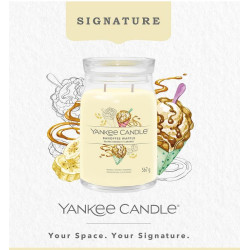 Bougie parfumée grande jarre Signature Yankee Candle GAUFRE BANANE ET CARAMEL