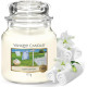 Bougie parfumée moyenne jarre Yankee Candle CLEAN COTTON