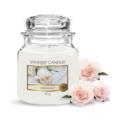 Bougie parfumée moyenne jarre Yankee Candle JOUR DE NOCES WEEDING DAY