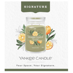 Bougie parfumée grande jarre Signature Yankee Candle SAUGE ET AGRUMES