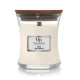 Bougie parfumée petite jarre Woodwick LINGE PROPRE