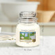 Bougie parfumée moyenne jarre Yankee Candle CLEAN COTTON