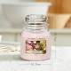 Bougie parfumée moyenne jarre Yankee Candle ROSES FRAICHEMENT COUPÉES