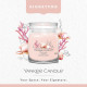 Bougie parfumée moyenne jarre Signature Yankee Candle SABLES ROSES