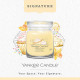 Bougie parfumée moyenne jarre Signature Yankee Candle GATEAU A LA VANILLE