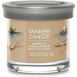 Bougie parfumée petite jarre Yankee Candle AMBRE ET BOIS DE SANTAL