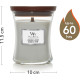 Bougie parfumée moyenne jarre Woodwick LAVANDE ET CEDRE