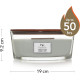  Bougie parfumée Ellipse Woodwick LAVANDE ET CEDRE