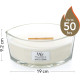 Bougie parfumée THÉ BLANC ET JASMIN-Woodwick