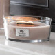 Bougie parfumée Ellipse Woodwick SEL MARIN VANILLE