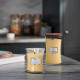Bougie parfumée moyenne jarre Woodwick MIMOSA EN BORD DE MER 