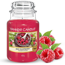 Bougie parfumée grande jarre Yankee Candle FRAMBOISE ROUGE