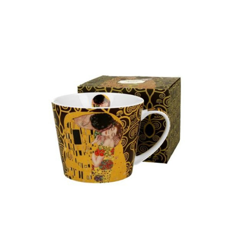 MUG 610ML THE KISS BROWN KLIMT