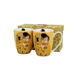 SET de 2 MUGS THE KISS ÉCRU KLIMT