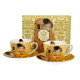 SET 2 TASSES THE KISS ÉCRU KLIMT