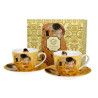 SET 2 TASSES THE KISS ÉCRU KLIMT