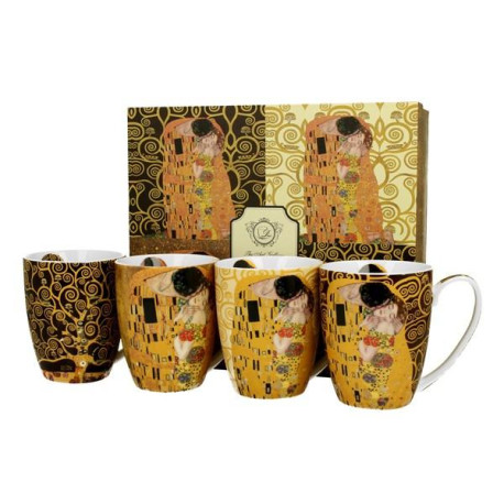 SET 4 MUGS KLIMT