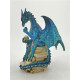 DRAGON BLEU PENSEUR 15X13X20