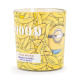 Bougie Minions Mood Petite  Jarre aux notes de myrtilles, vanille, macarons, framboises et biscuits, pour une atmosphère chaleur