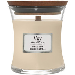 Bougie parfumée petite jarre Woodwick GOUSSE DE VANILLE
