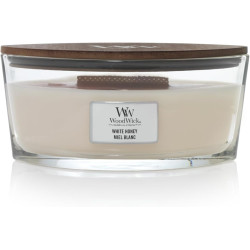 Bougie parfumée Ellipse Woodwick MIEL BLANC