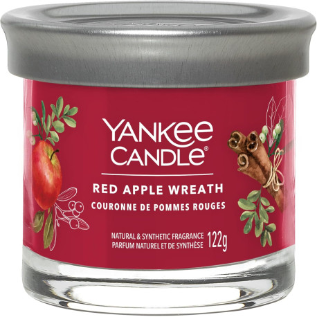 Bougie parfumée petite jarre Yankee Candle COURONNE DE POMMES ROUGES