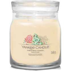 Bougie parfumée moyenne jarre Signature Yankee Candle COOKIES DE NOEL
