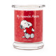 Bougie Peanuts My Favorite Person aux notes de cerise, amande, prune, mûre et cachemire, pour une ambiance tendre et chaleureuse