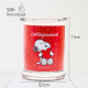 Bougie Peanuts Lieblingsmensch aux notes de jasmin, cachemire, amande, mûre et cerise, pour une atmosphère douce et amoureuse.