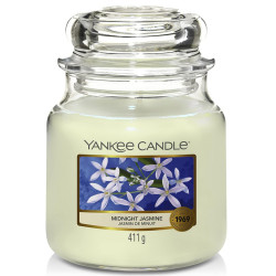 Bougie parfumée moyenne jarre Yankee Candle JASMIN DE MINUIT