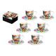 COFFRET de 6 TASSES + SOUCOUPES-LOUI JOVER