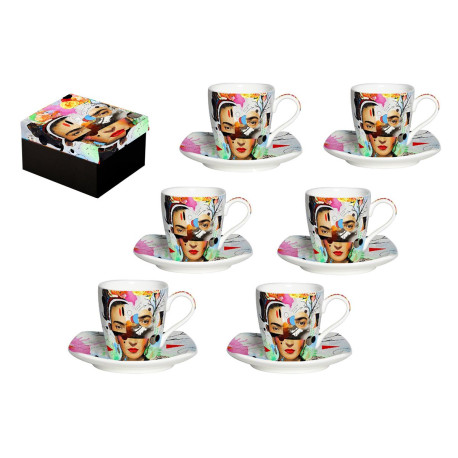 COFFRET de 6 TASSES + SOUCOUPES-LOUI JOVER
