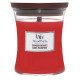 Bougie parfumée petite jarre Woodwick BAIES POURPRES