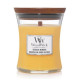 Bougie parfumée moyenne jarre Woodwick MIMOSA EN BORD DE MER 