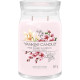 Bougie parfumée grande jarre Signature Yankee Candle CERISE ROSE ET VANILLE